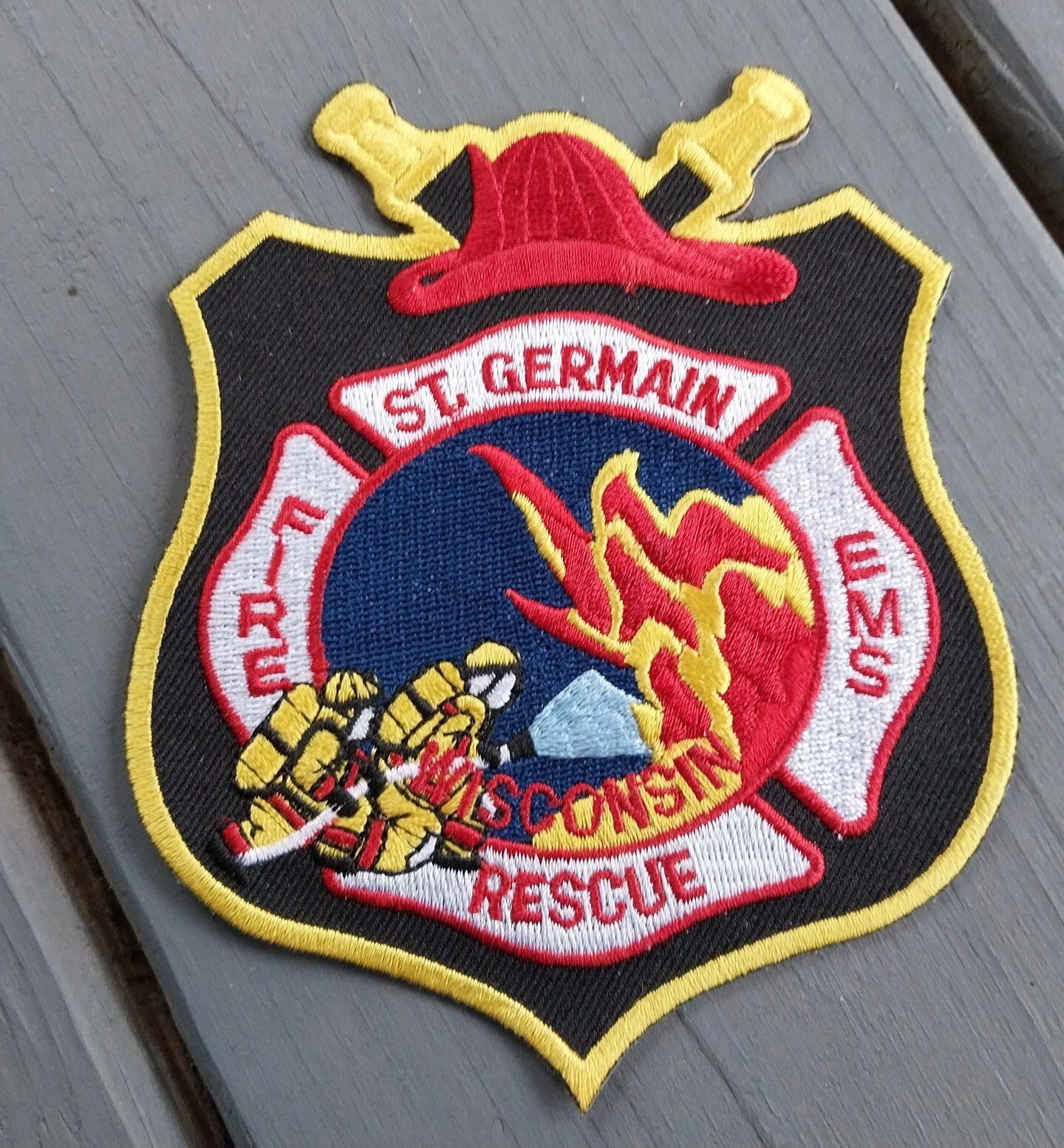 Saint St. Germain WI Wisconsin 5" EMS Rescue Fire Dept Patch eBay