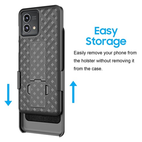 For Motorola Moto G Stylus / G 5G 2023 Phone Case Belt Clip Holster Stand Cover - Picture 7 of 9