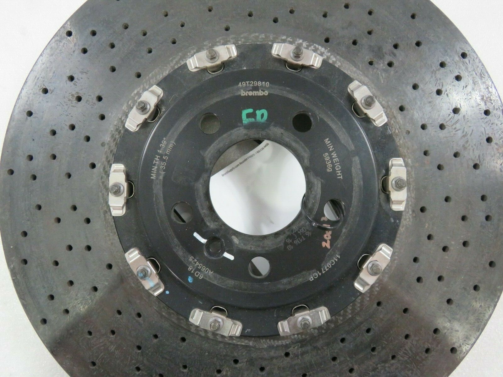 Mclaren 570S, Front Brake Rotor Carbon Ceramic, Chipped, Used, P/N 11C0771CP