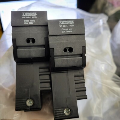 2x Phoenix Contact 3211058 LEVER TYPE FUSE Terminal BLOCK