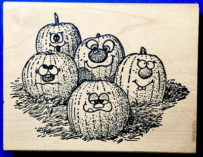 Halloween Pumpkin Patch Silly Faces ￼Love You To Bits Jack-O -Lanterns Great￼￼