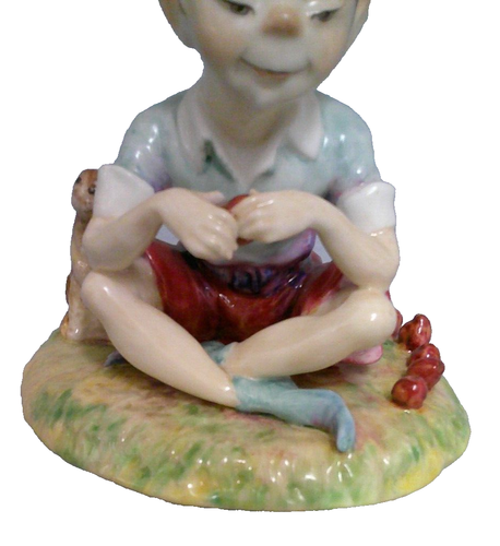 Very Rare Paragon Figure A Cross Legged Pixie Sitting Beside A Rabbit ...