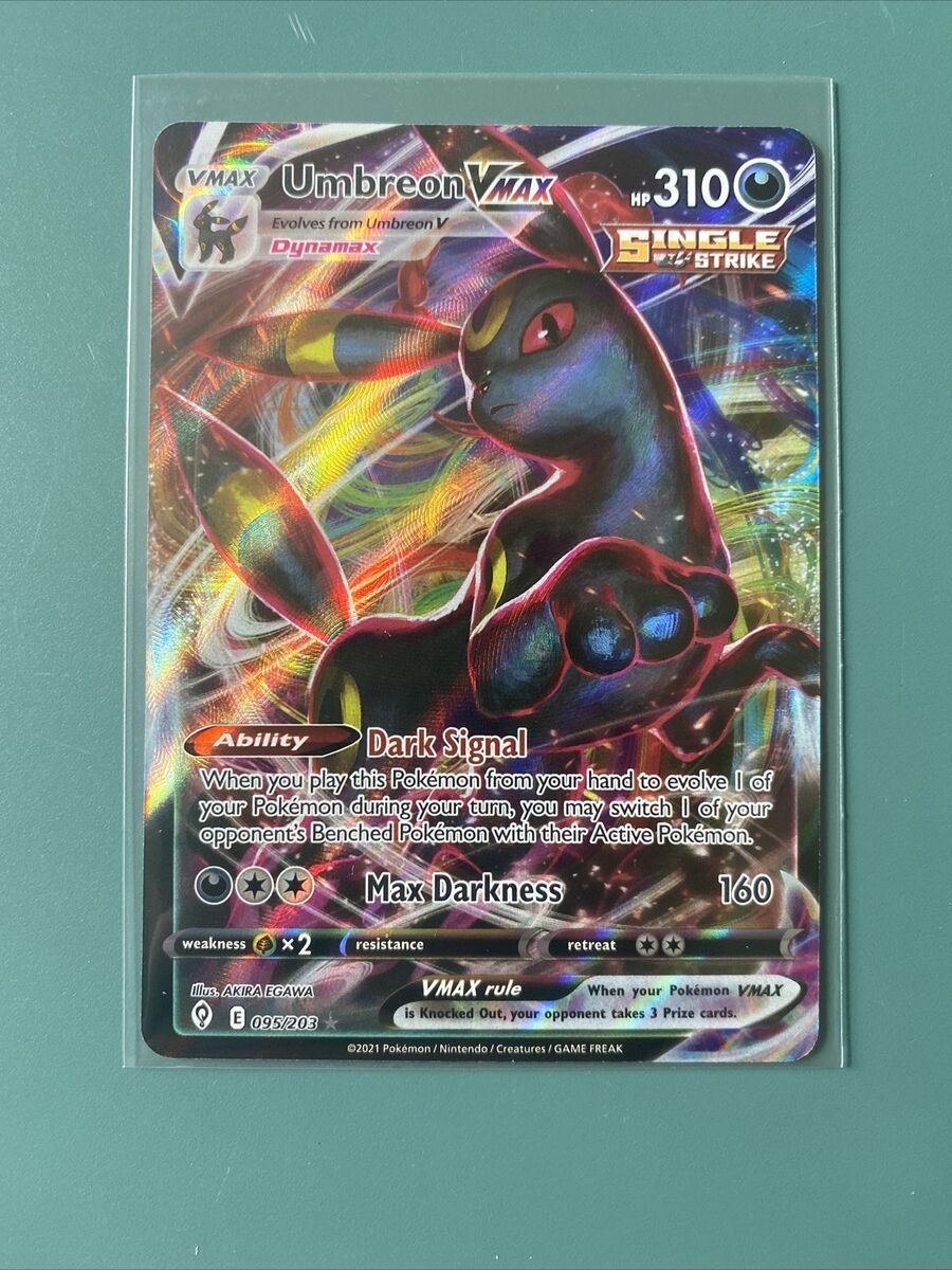 UMBREON VMAX 095/203- EVOLVING SKIES POKEMON CARD-ULTRA RARE UMBREON VMAX 095/203- EVOLVING SKIES POKEMON CARD-ULTRA RARE