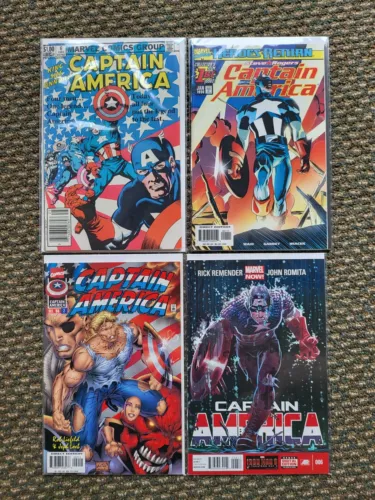Marvel Comics CAPTAIN AMERICA Lot x 4 Annual #6 newsstand and 90s Liefeld W1