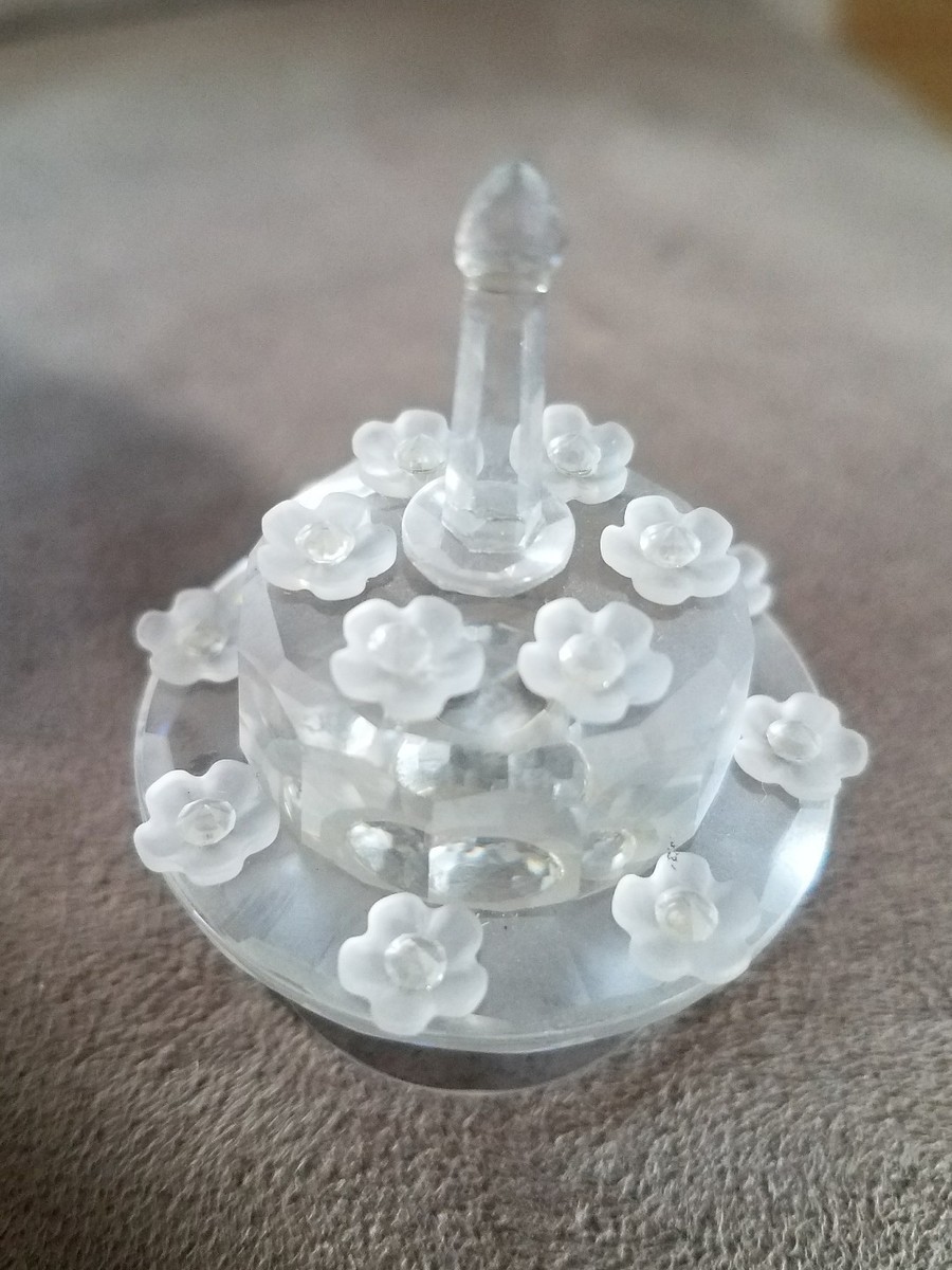 Swarovski Crystal SCS 5th Anniversary Birthday Cake 1987-1992 #003