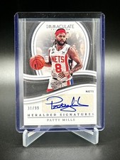 PATTY MILLS  2022-23 Immaculate Heralded Signatures Auto /99 Nets Spurs