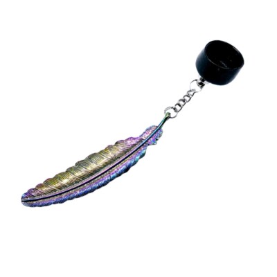 Iridescent Feather Chalk Holder Billiards Pool Pocket Chalker Taom Chalk Gift 