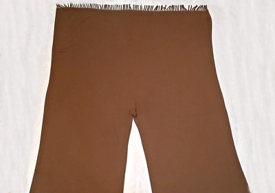 LARGE VINTAGE AUTHENTIC ESCADA MARGARETRA LEY WOOL LONG WOMENS FRINGE SCARF