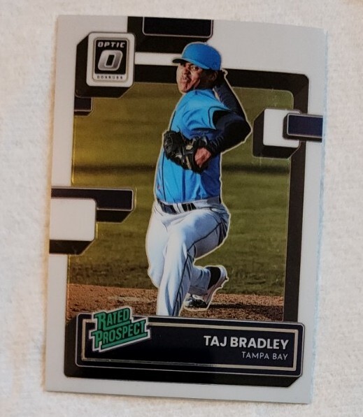 2022 Panini Donruss Optic Taj Bradley Rated Prospect #Rp-16 Tampa Bay Rays