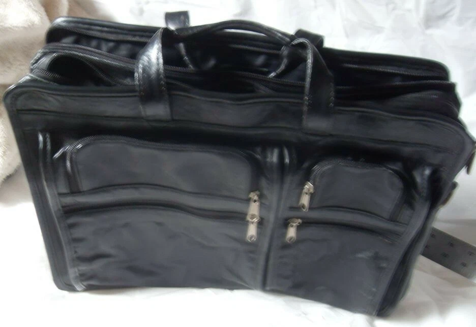 Jourdan top leather briefcase