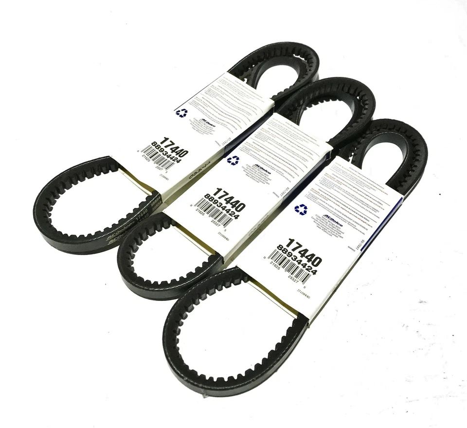 ACDelco Cogged V-Belt 17440 [Lote de 3] Nuevo de Lote Antiguo Foto 3 de 3