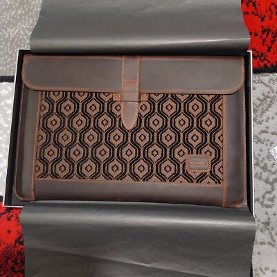 Londo IPad Tablet Macbook Sleeve Top Grain Genuine Leather 14'' NIB   