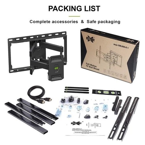USX-MOUNT Full Motion TV Wandhalterung Modell XML008-K-1 - Bild 6 von 6