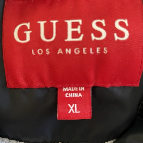 VTG Guess USA Windbreaker 90’s Y2K Women Red White Blue XL Zip Up Hidden Hoodie - Picture 16 of 20
