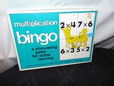 TREND Multiplication Bingo Game Classroom Game 36 Players Educational Teacher