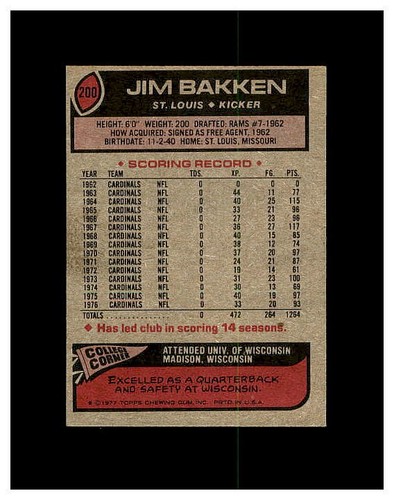 1977 TOPPS FOOTBALL #1-300 YOU PICK SEE PHOTOS OF EVERY CARD STARS *NEW LISTING* - Picture 285 of 433