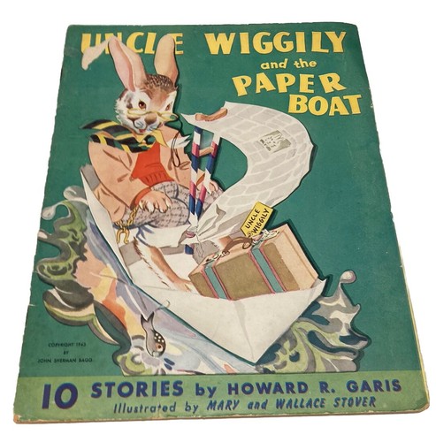 Lot of (7) 1943 "UNCLE WIGGILY STORIES" by Howard Garis Illustrated 10 stories - Picture 11 of 22