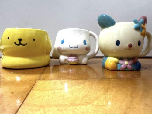 Sanrio Puroland Souvenir Cup Mini Mug Cup Set Cinnamoroll Usahana Pompompurin - Foto 2 di 17