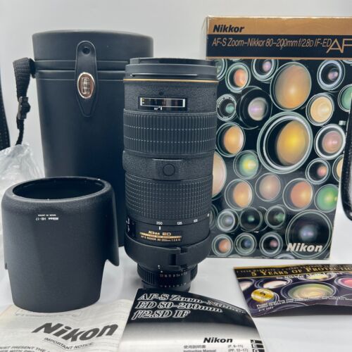OPEN BOX MINT++ NIKON NIKKOR AF-S 80-200mm f/2.8D ED IF A CLASSIC COLLECTOR LENS