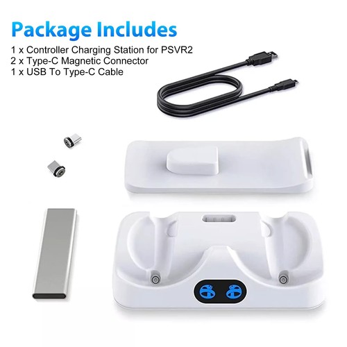 Controller Charging Station for PSVR2 Dual Fast Charger Dock with Headset Stand - Picture 7 of 7