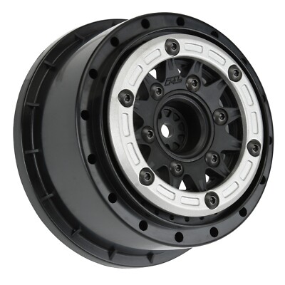Proline 2811-03 1/10 Raid Bead-Loc Fr/Rr 2.2''/3.0'' 12 & 14mm SC Wheels (2) Silvr