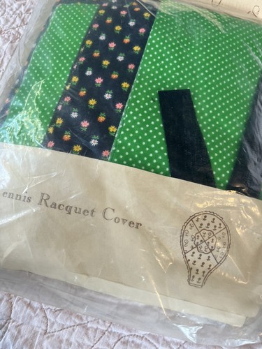 Yours Truly Patchwork Robbing Peter To Pay Paul Tennis Racquet Cover Kit NIP - Picture 2 of 7