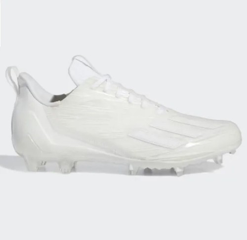 Adidas ADIZERO 12.0 Football Cleats Triple White GX5413 Men's Size 7.5 Cleats