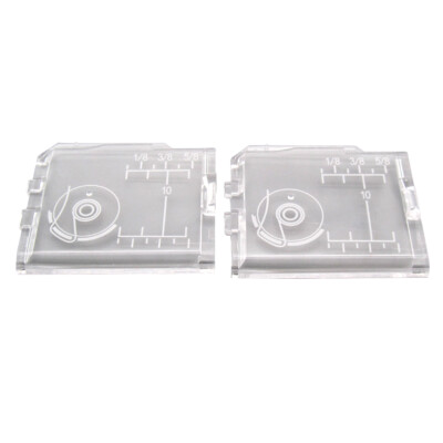 2PCS #750036001 SLIDE BOBBIN COVER PLATE FOR JANOME NEWHOME ELNA KENMORE VIKING+