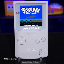 White Gameboy Color Console OLED Touch Screen GBC Game Boy