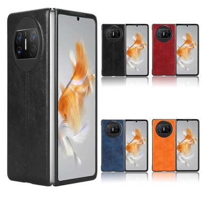 For Huawei Mate X3 Folded Car Line Applique Leather Protective Phone Case Parts