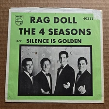 THE 4 SEASONS Rag Doll/Silence Golden NO RECORD!!! PICTURE SLEEVE ONLY!!! 45 7"
