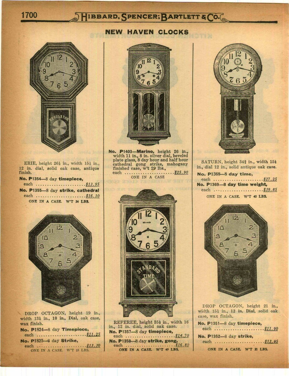 1926 PAPER AD New Haven Wall Regulator Clock Referee Standard Time