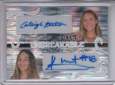 2024 Leaf Metal Women of Sport Caleigh Haetten/Kennedy Martin Dual