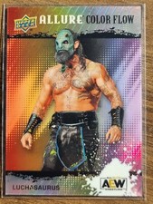 2022 AEW Luchasaurus FULL RAINBOW ACHIEVEMENT ALLURE Color Flow Card #86188