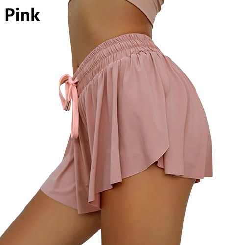 Womens Elastic Beach Summer Running Casual Gym Hot Shorts Waist Pants Loose - Picture 9 of 18
