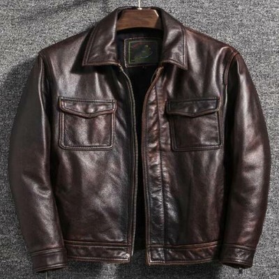 牛革ジャケット 本革 ライダーバイカージャケット ビンテージ