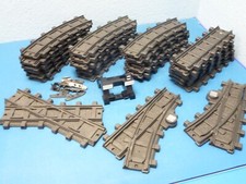 RC Eisenbahn Schienen 18 gebogene 6 gerade 2 Weichen 1 Kreuz Playmobil 2280