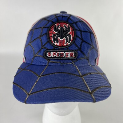 Marvel Spider-Man Hat Cap Strapback Adjustable Embroidered Vintage Youth RARE