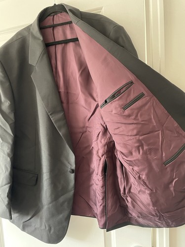 Blazer nero Skopes da uomo 52"" piccolo. Con cravatta con fiocco. - Foto 5 di 8