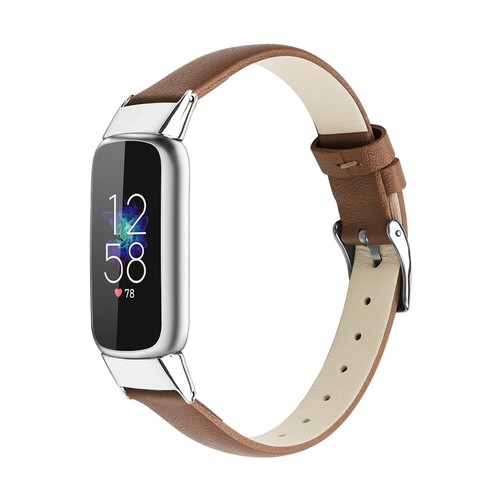 For Fitbit Luxe Genuine Leather Replacement Watch Wrist Band Strap Bracelet Loop - Picture 34 of 47