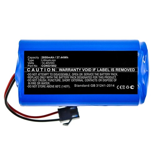 14.4V 2600mAh Battery Replacement For Conga Eufy Ecovacs Vacuum Cleaner - Picture 2 of 4