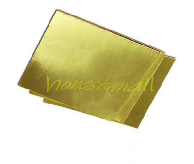 1PC Brass Metal Sheet Plate 0.8mm x 100mm x 100mm