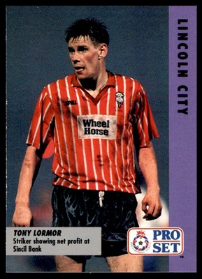 Pro Set English Fixtures Card (1991) Tony Lormor Lincoln City No. 83 | eBay