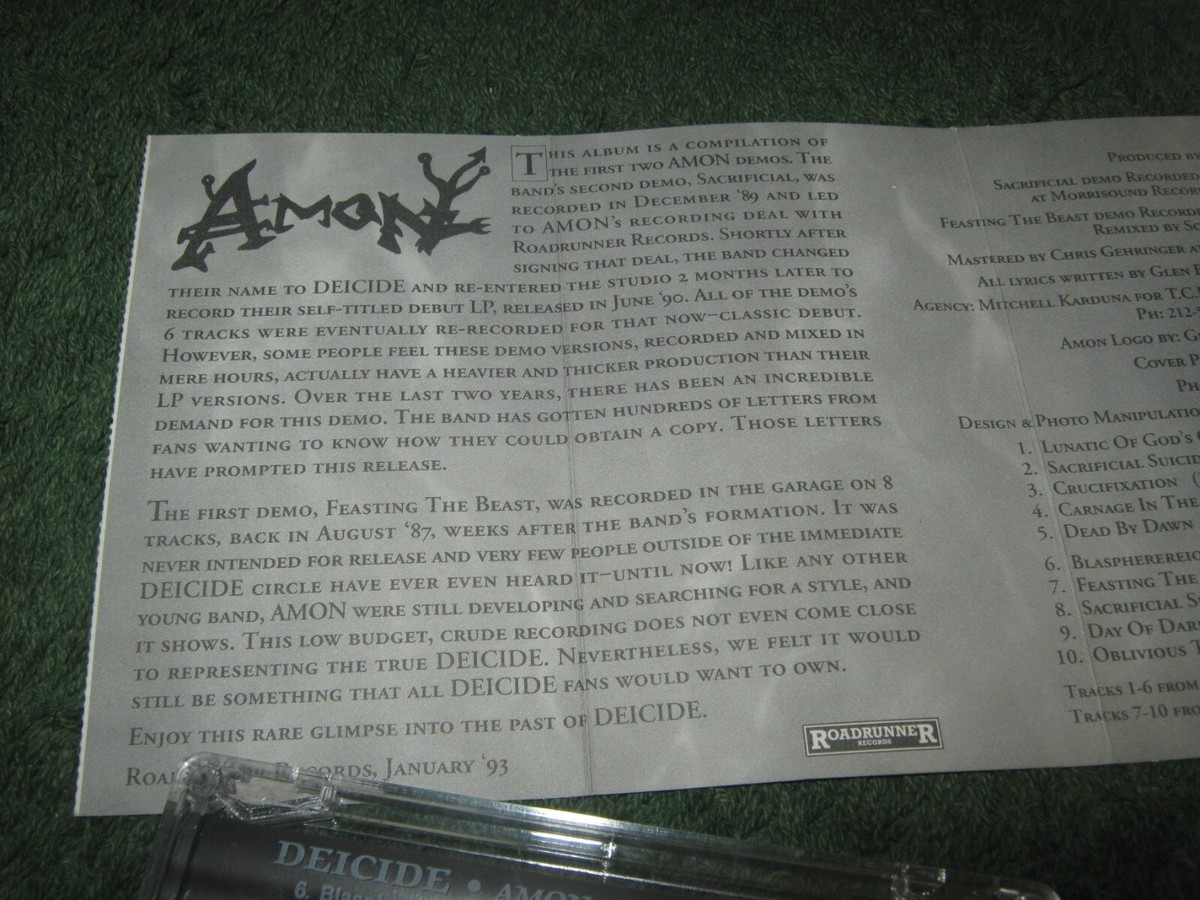 英、欧CD Deicide / Amon Amon: Feasting The Beast RR91112 Roadrunner Records /00110 Deicide / Amon – Amon: Feasting The Beast – Vinyl (LP