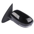 Black Driver Side Door Mirror Power Heated 9 Pin for 14-29 Mitsubishi Outlander