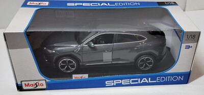 Maisto 1:18 Scale Lamborghini Urus Grey Diecast Car Special Edition New