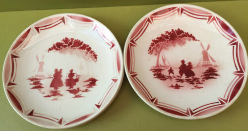 2/ ANCIENNE ASSIETTE parlante humoristique SARREGUEMINES Les courses