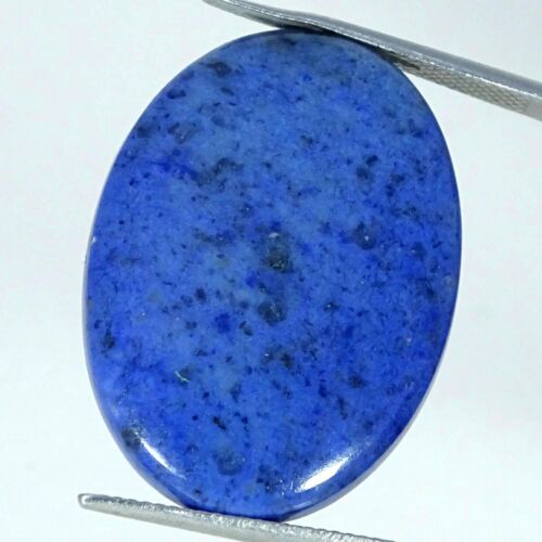 27.40 Cts Natural Dumortierite Loose Gemstone Oval Cabochon 22X30X5MM - Picture 1 of 6
