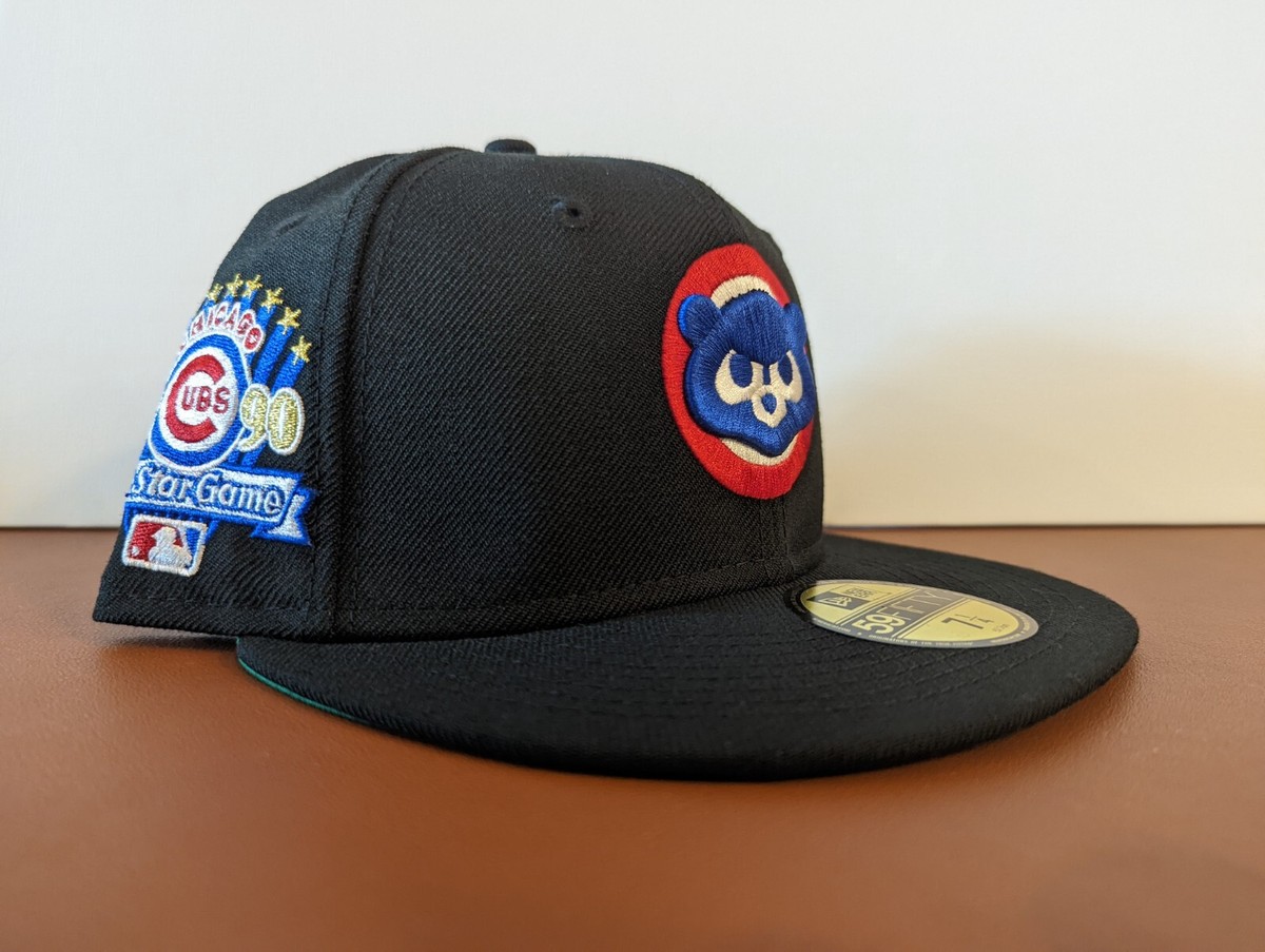 Topperz 59FIFTY Chicago Cubs 1990 All Star Black Blue Cubbie Green