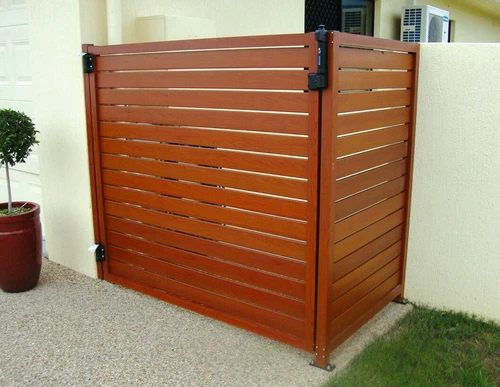 100 x 16mm UV Fencing Frame 4800mm Wood Merbau Aluminium Slat Screen Fence - Picture 8 of 9